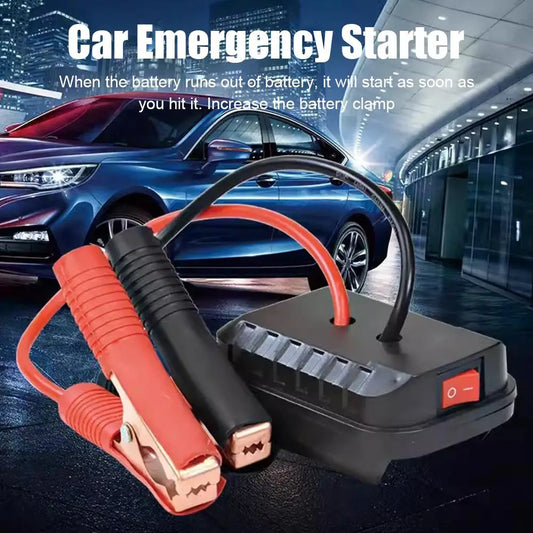 NEW - Car Lithium Battery Converter Charger Clip Auto Igniter Jump Starter For Makita Booster Cable Adapter Emergency Power DIY Tools