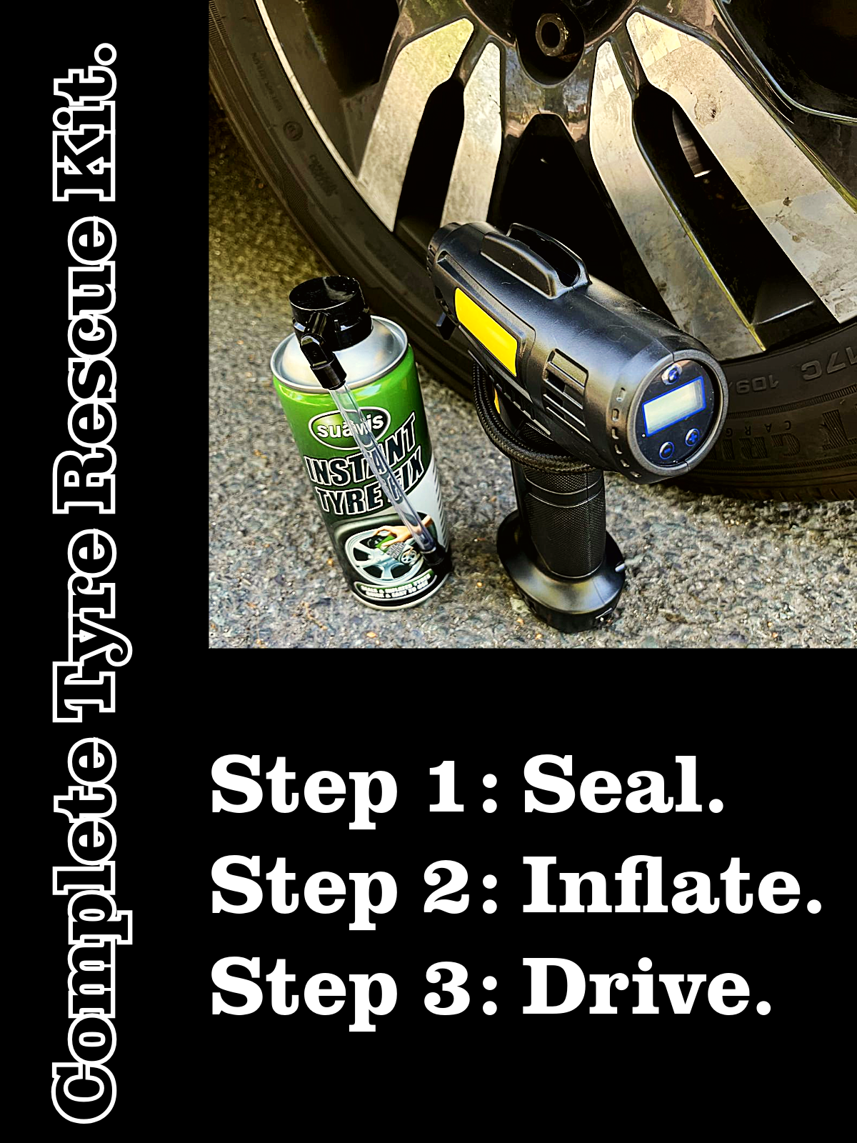 Instant Tyre Fix Emergency Kit